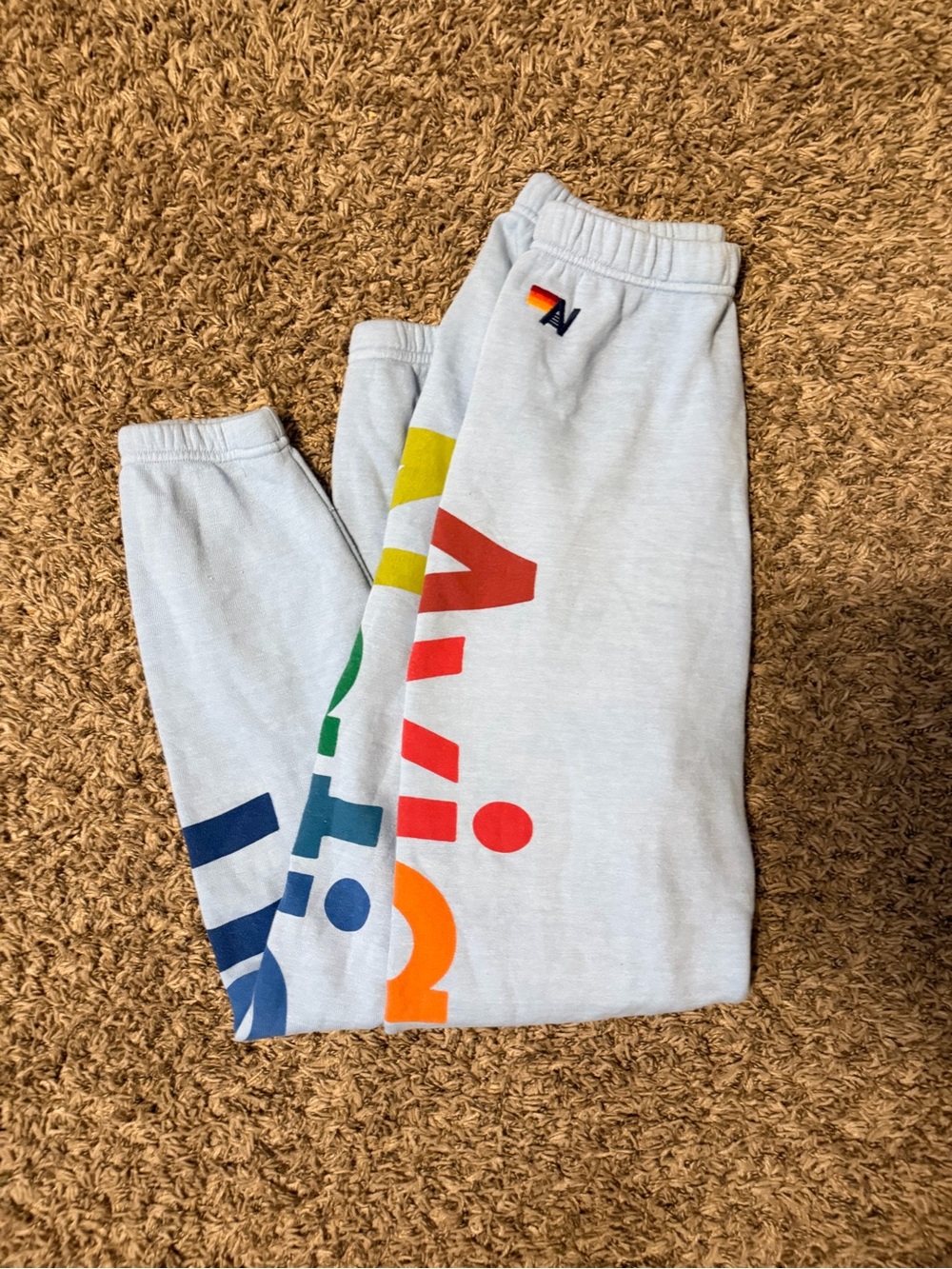 Aviator nation light blue pants small